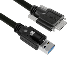 USB 3.0 A/M to Mirco B/M Type Cable with Jackscrew