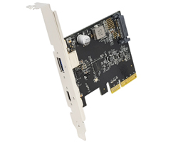 2 port USB 3.1 to PCI Express x2 Gen 2 Card Host Adapter