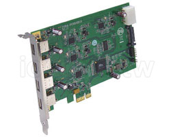 Quad Channel USB 3.0 to PCI Express x1 Gen 2 Card Host Adapter