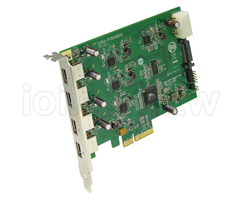 Quad Channel USB 3.0 to PCI Express x4 Gen 2 Card Host Adapter