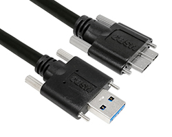 USB 3.0 A/M to Mirco B/M Type Cable with Jackscrew