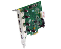 4-port USB 3.0 to PCI Express 2.0 Card