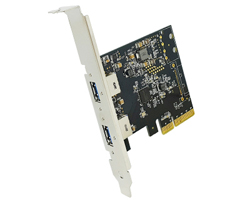 2 port USB 3.1 to PCI Express x2 Gen 2 Card Host Adapter