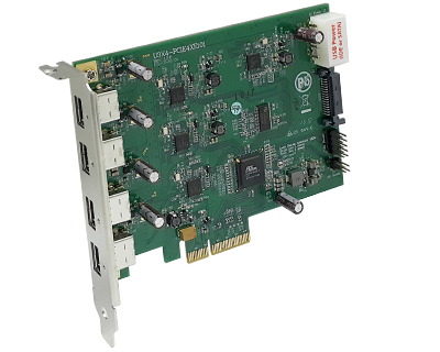 Quad Channel 4-port (1-port x 4) USB 3.0 to PCI Express x4 Gen 2 Host Card