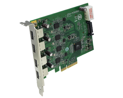 Quad Channel 4-port (1-port x 4) USB 3.0 to PCI Express x4 Gen 2 Host Card