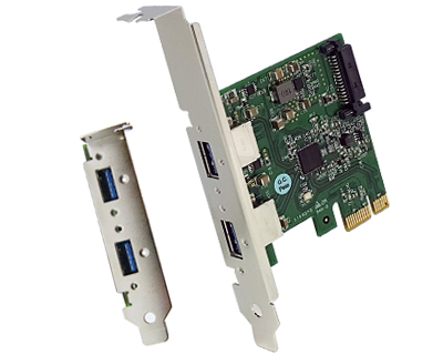 2-port USB 3.1 to PCI Express x1 Gen 3 Host Card