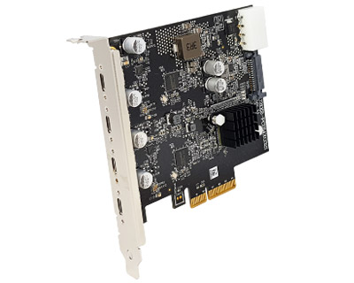 U31X2-PCIE4XG321 | 4-port Type-C USB 3.2 to PCI Express x4 Gen 3 Host Card | Asmedia