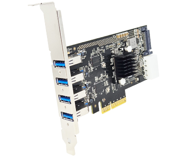 Dual Channel USB 3.1 Gen 2 to PCI Express x8 Gen 3 Card Host Adapter